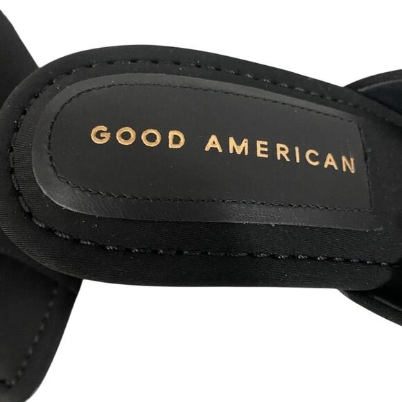 Good American Clear Wedge Sandal Neoprene Open Toe Size 8.5 GA368N-X New in Box - Picture 13 of 16